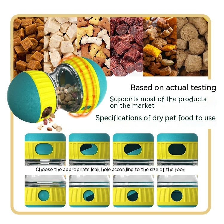 Interactive Food Dispensing Dog Toy – Tumbler Puzzle for Slow Feeding & IQ Boost