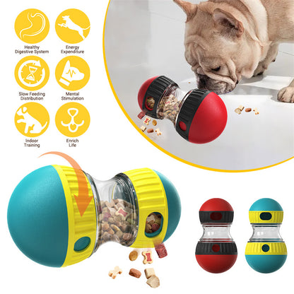 Interactive Food Dispensing Dog Toy – Tumbler Puzzle for Slow Feeding & IQ Boost