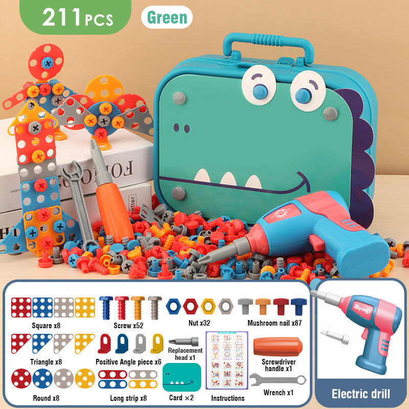 Electric Drill Toy Set for Kids – Build & Play Toolbox