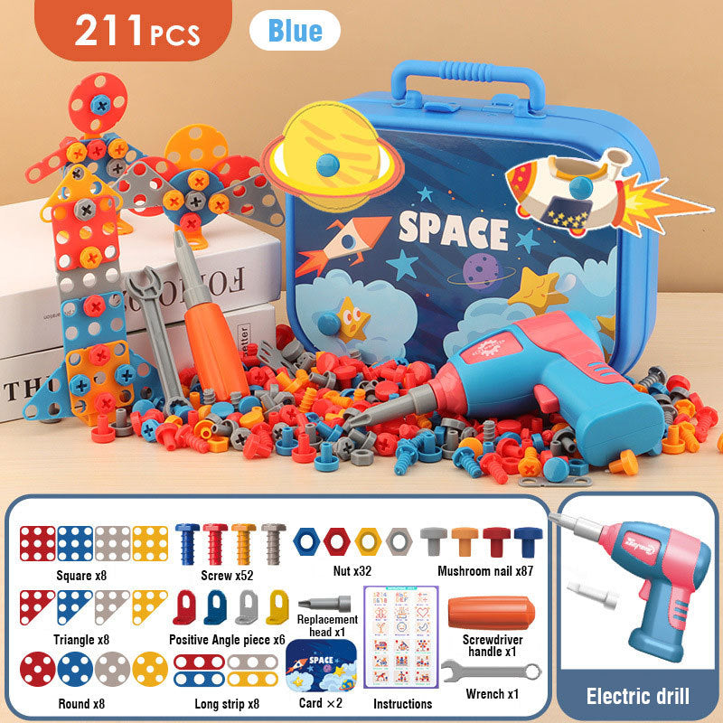 Electric Drill Toy Set for Kids – Build & Play Toolbox