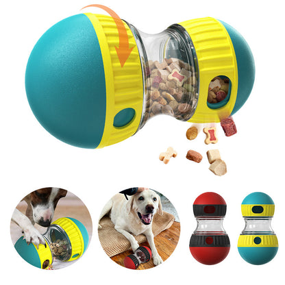 Interactive Food Dispensing Dog Toy – Tumbler Puzzle for Slow Feeding & IQ Boost