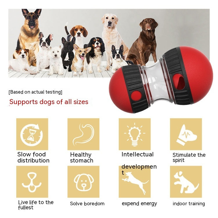 Interactive Food Dispensing Dog Toy – Tumbler Puzzle for Slow Feeding & IQ Boost