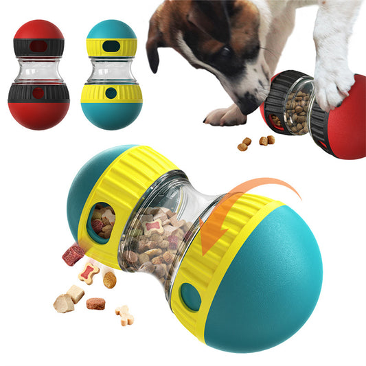 Interactive Food Dispensing Dog Toy – Tumbler Puzzle for Slow Feeding & IQ Boost