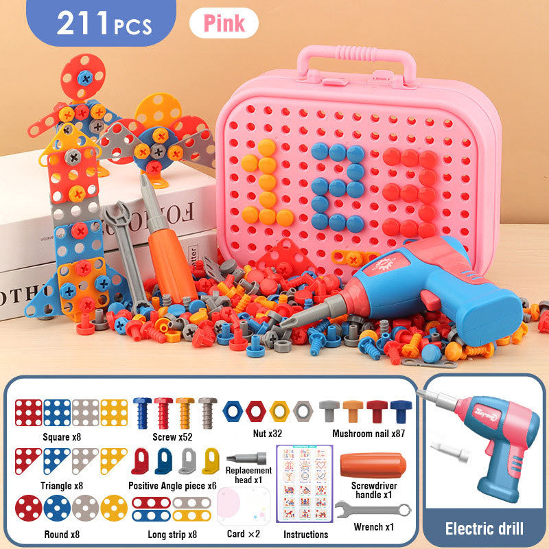 Electric Drill Toy Set for Kids – Build & Play Toolbox