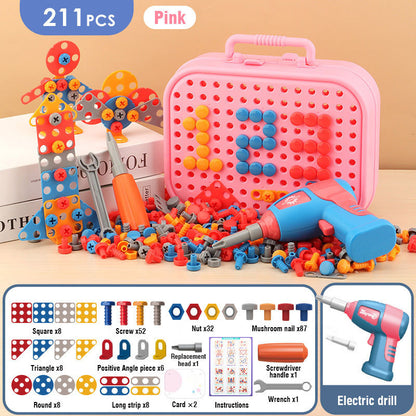Electric Drill Toy Set for Kids – Build & Play Toolbox